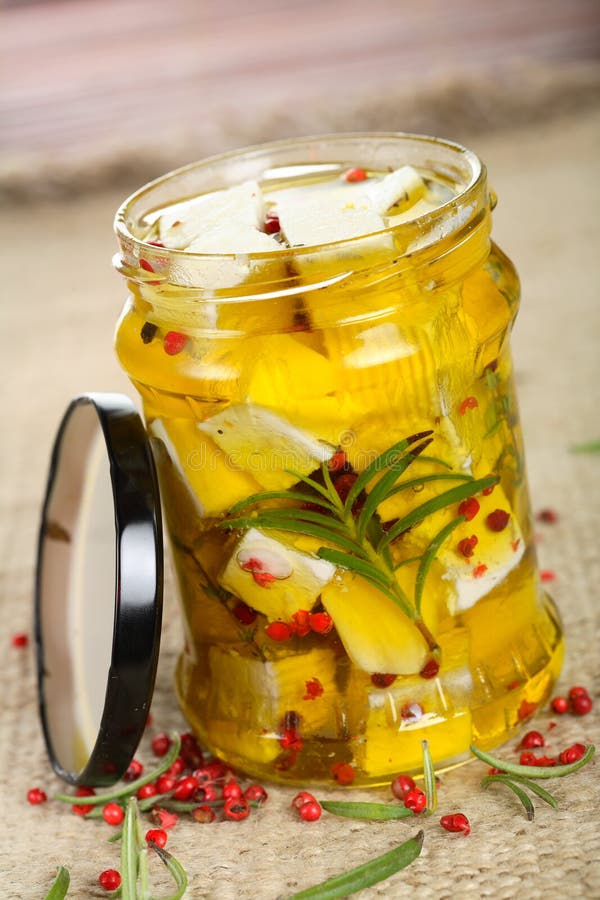 Goat Cottage Cheese in Marinade Stock Photo Image of dish, cuisine