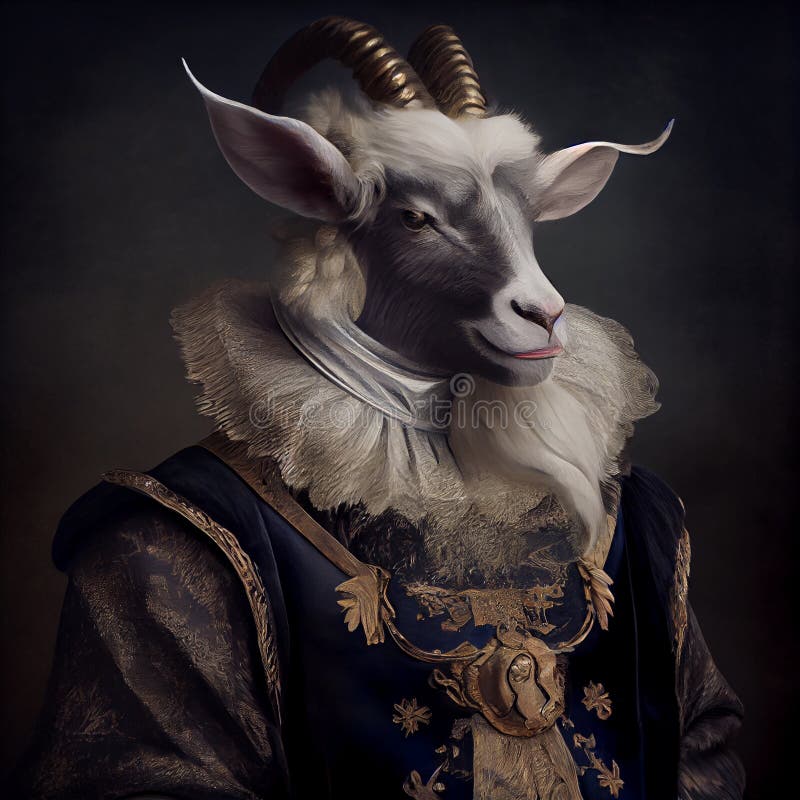 goat-emperor-king-aristocrat-illustration-generative-ai-269764017.jpg