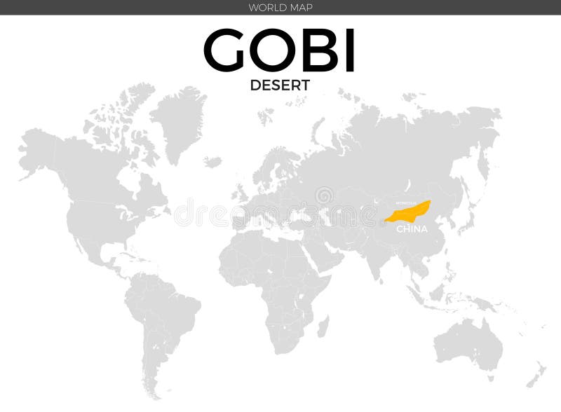 gobi desert on world map