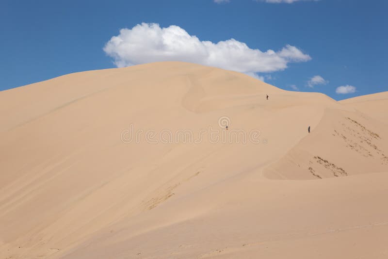 Gobi Desert Singing Sand Dunes skiing snowboarding