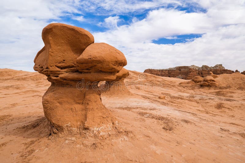 Naturschönheit des Goblintales Nationalpark mit einzigartigen Sandsteinformationen in Utah