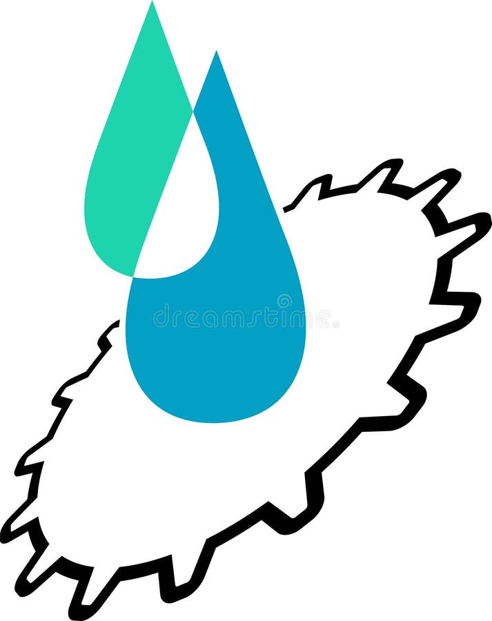 Fuel drops isolated line art logo design. Fuel drops isolated line art logo design