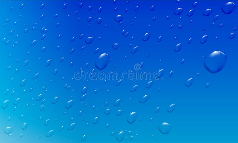 Goccia di acqua di vettore su fondo blu royalty illustrazione gratis Goccia di acqua di vettore su fondo blu royalty illustrazione gratis