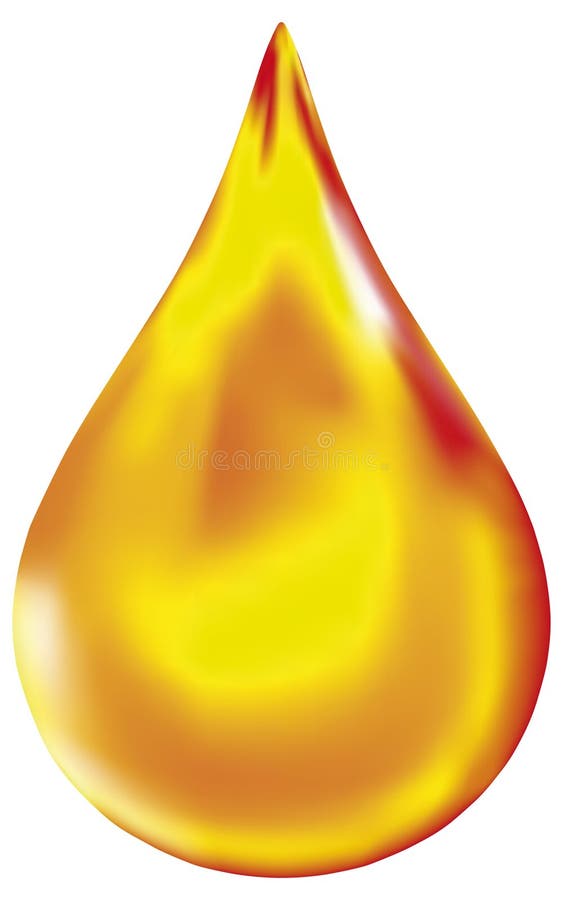 Goccia dorata illustrazione vettoriale Goccia dorata illustrazione vettoriale