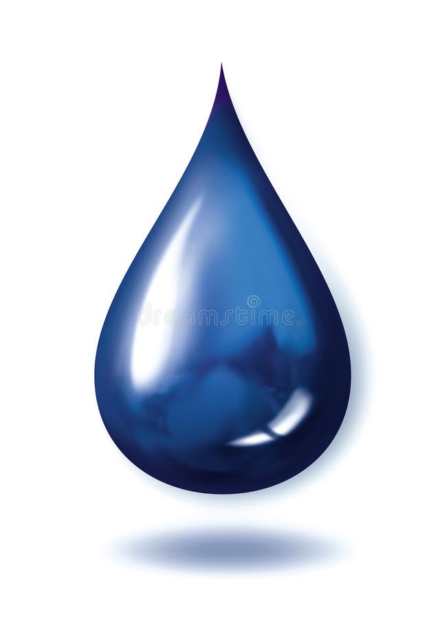 Gocciolina blu illustrazione di stock Gocciolina blu illustrazione di stock