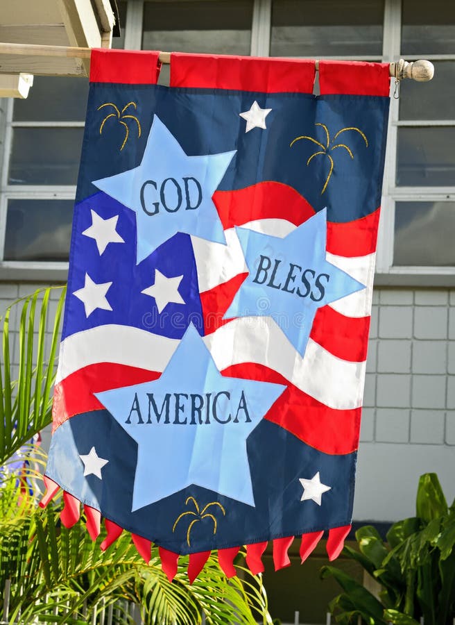 God bless america flag