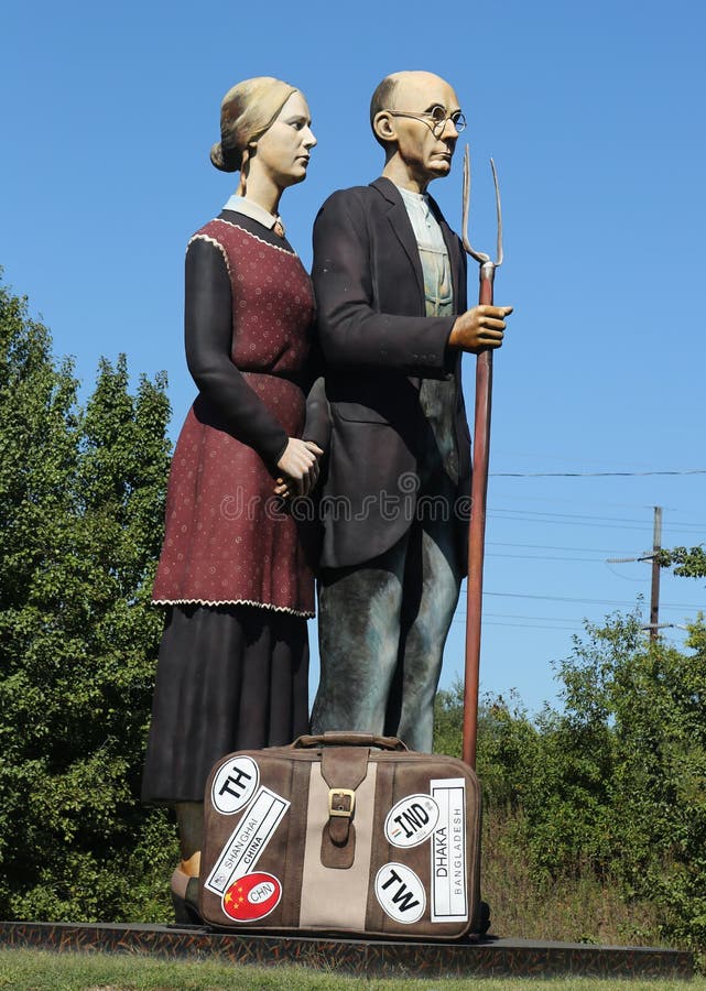 God Bless America sculpture by artist Seward Johnson in Hamilton, NJ