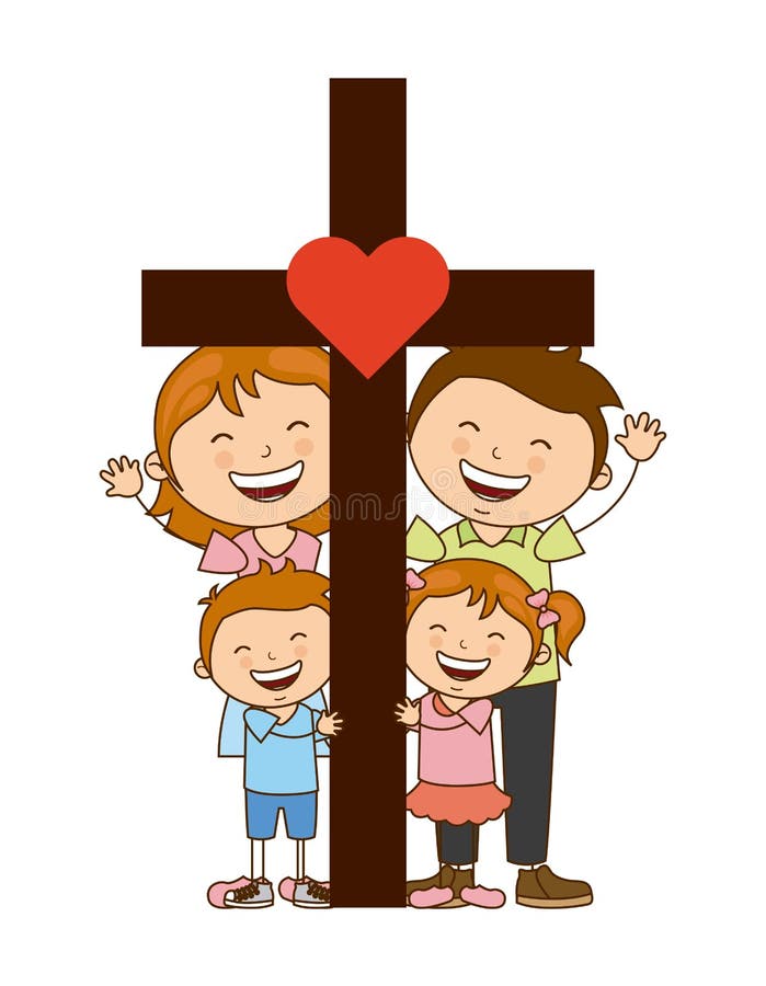 God and family design stock illustration. Illustration of icon - 67617194