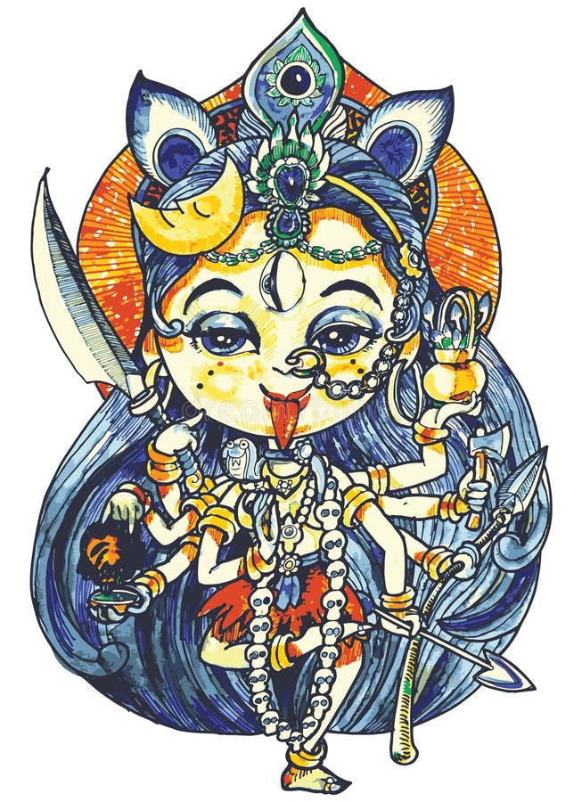 Maa Kali | my drawing of Kali, Hindu goddess known to be des… | Flickr-saigonsouth.com.vn
