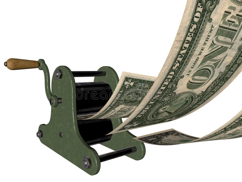 In God (or money) we trust - making money vector illustration In God (or money) we trust - making money vector illustration