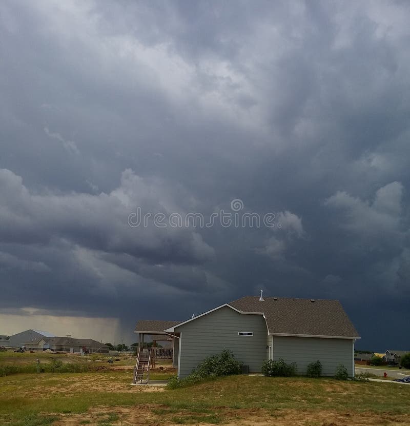 Goddard stock photo. Image of goddard, storm, kansas 154298398