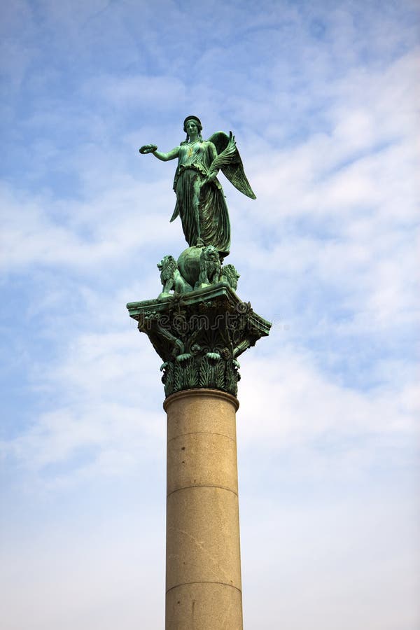 Column Statue of a King, French