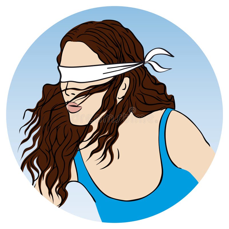 Blindfolded Woman Stock Illustrations – 237 Blindfolded Woman Stock  Illustrations, Vectors & Clipart - Dreamstime
