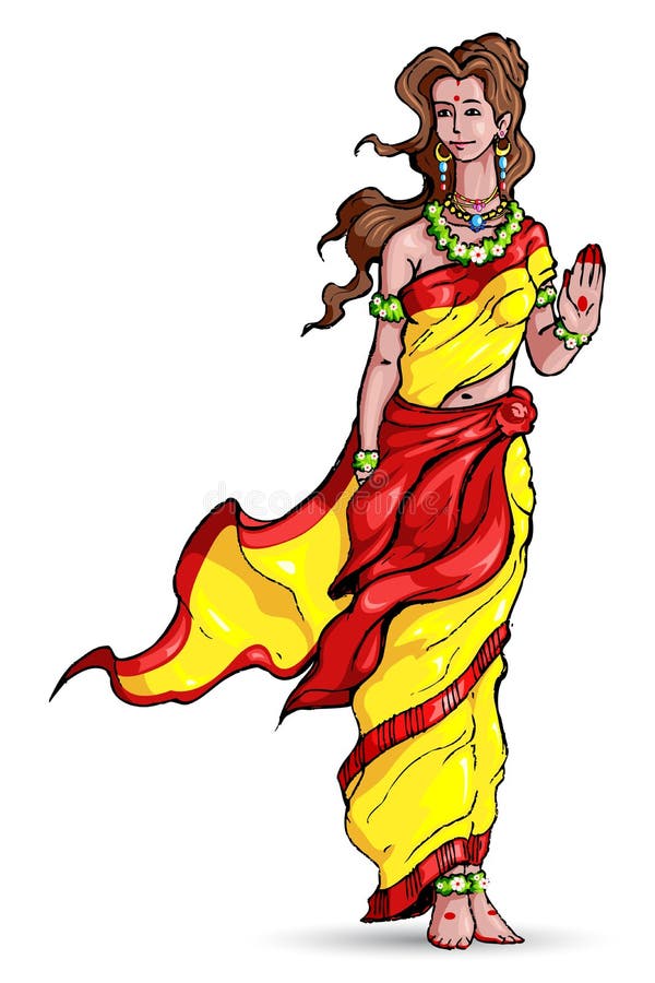 Goddess Sita stock vector. Illustration of divinity, lady - 26861355
