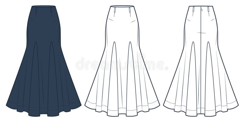 Pleated Skirt Sketch Stock Vector Illustration and Royalty Free Pleated  Skirt Sketch Clipart