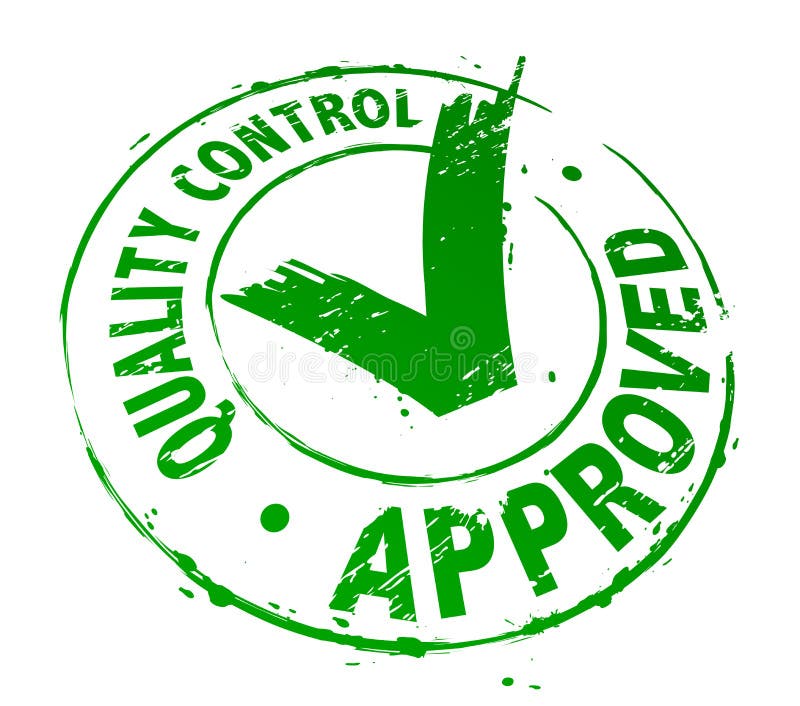Quality Control Approved clipart illustration. Quality Control Approved clipart illustration