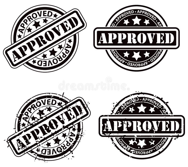 An approval approved Rubber stamp set. An approval approved Rubber stamp set.