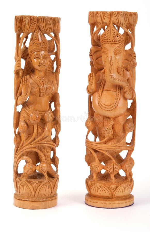 Gods Lakshmi and Ganesha from India