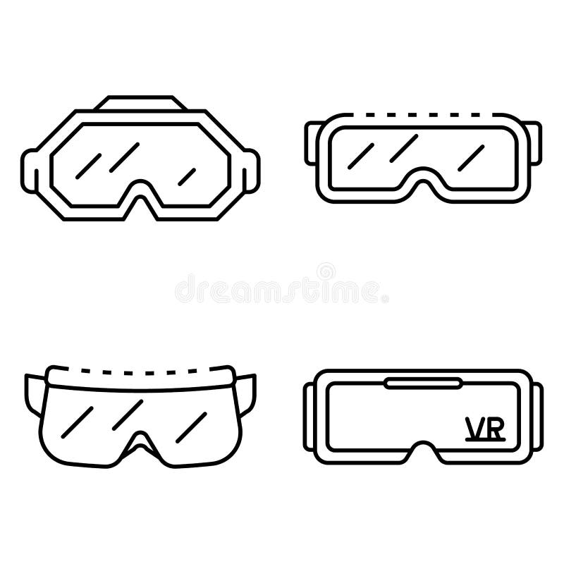 goggles outline