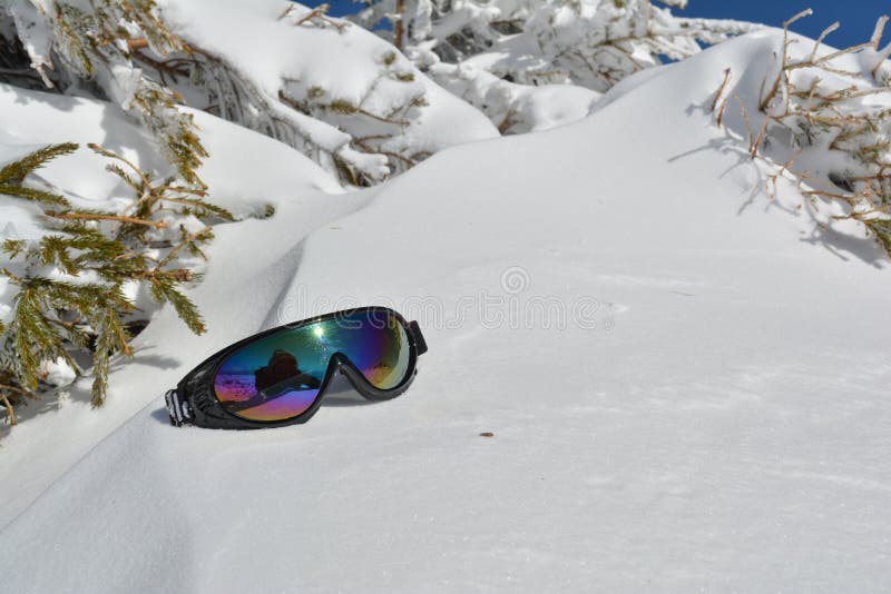 Goggles on snow stock image. Image of goggles, equipment 68061935