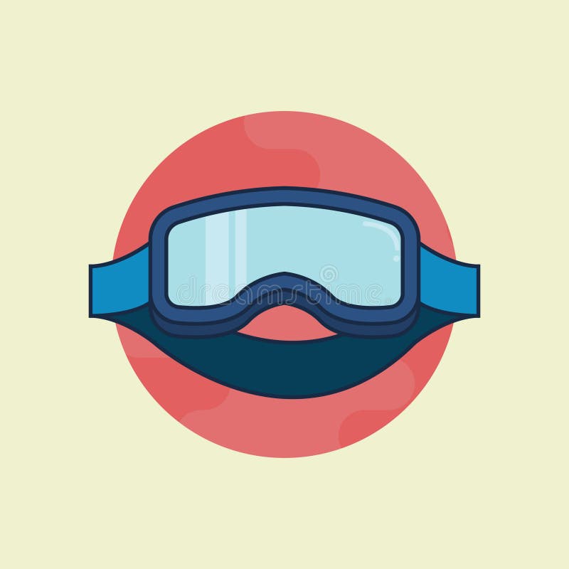 Safety Goggles. Vector Illustration Decorative Design Stock Vector