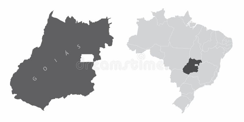 Goias State Brazil royalty free illustration