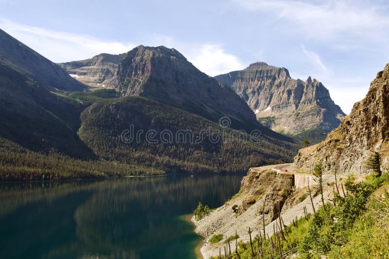 Going-to-the-sun road royalty free stock photo Going-to-the-sun road royalty free stock photo