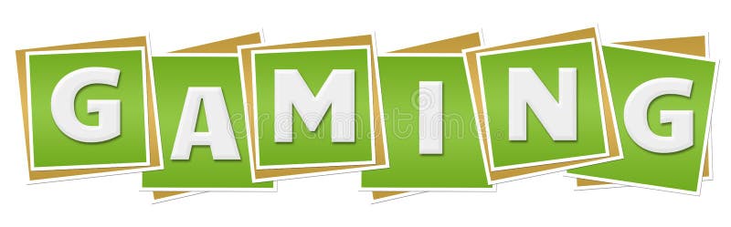Gokken Groene Blokken stock illustratie Gokken Groene Blokken stock illustratie