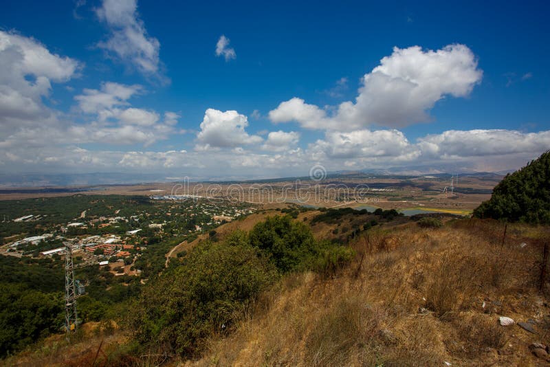 Golan Heights landscape from Mount Bental, Israel