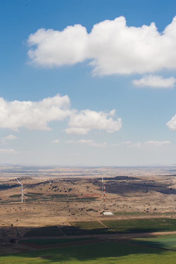 Golan Heights landscape from Mount Bental, Israel