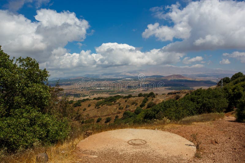 Golan Heights landscape from Mount Bental, Israel