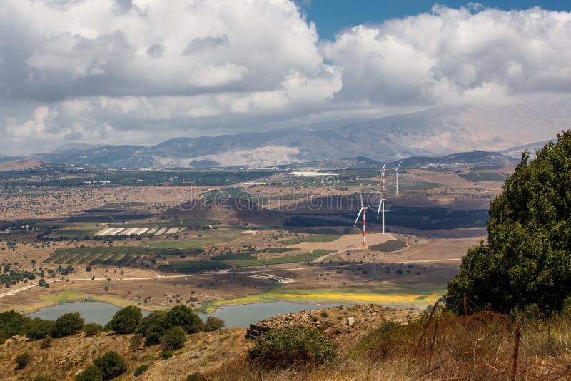 Golan Heights landscape from Mount Bental, Israel