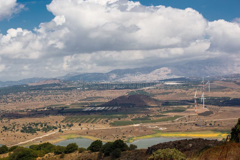 Golan Heights landscape from Mount Bental, Israel
