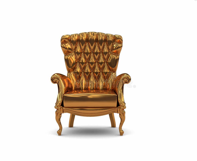 Gold armchair