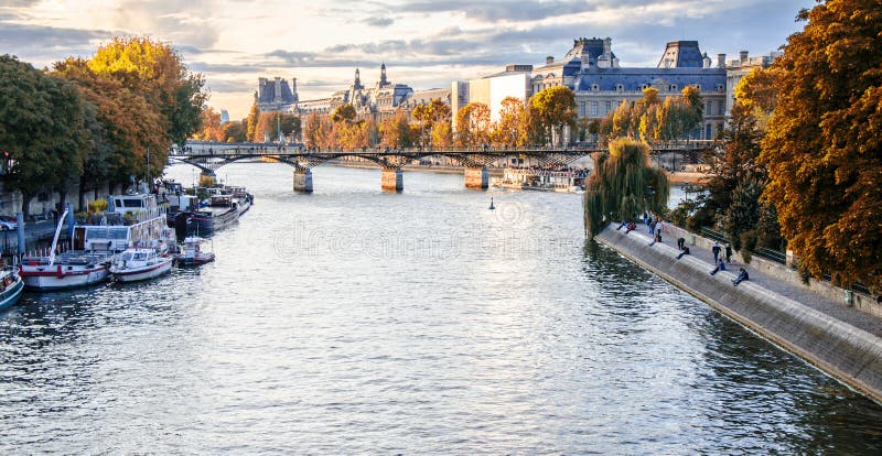Gold autumn in Paris royalty free stock images Gold autumn in Paris royalty free stock images