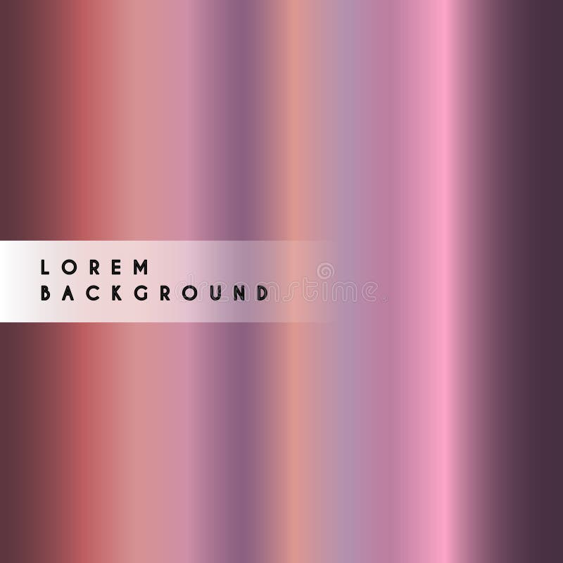 Colorful chrome metal gradients color palette vector set. Silver, gold, bronze metallic gradients stock illustration