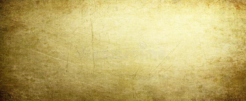 Gold background with vintage texture, yellow background with brown border, old yellow paper or parchment