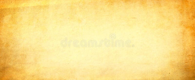 Gold background with vintage texture, yellow background with brown border, old yellow paper or parchment