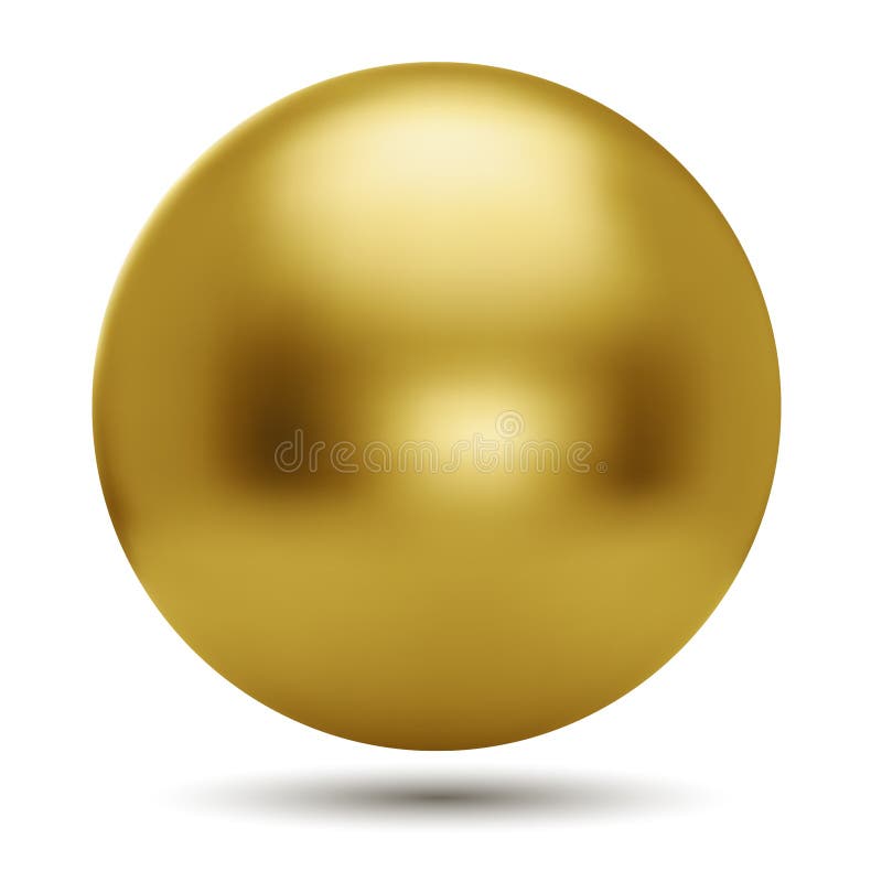 Gold ball stock illustration. Illustration of luxury, sport - 7792523