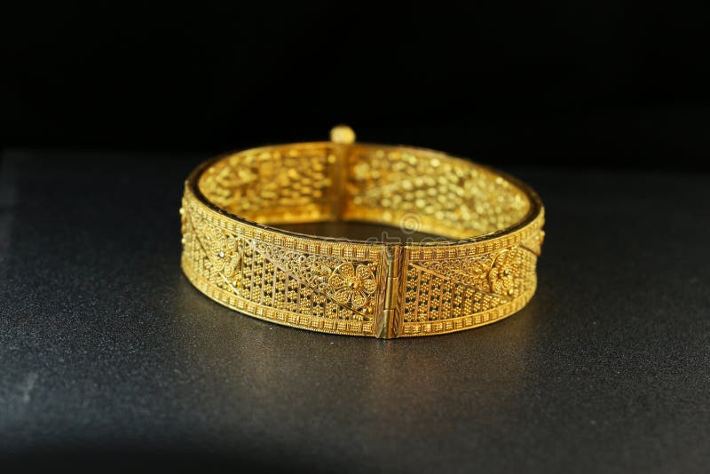 Gold bangle stock photo. Image of gold, close, jewellery 19248506