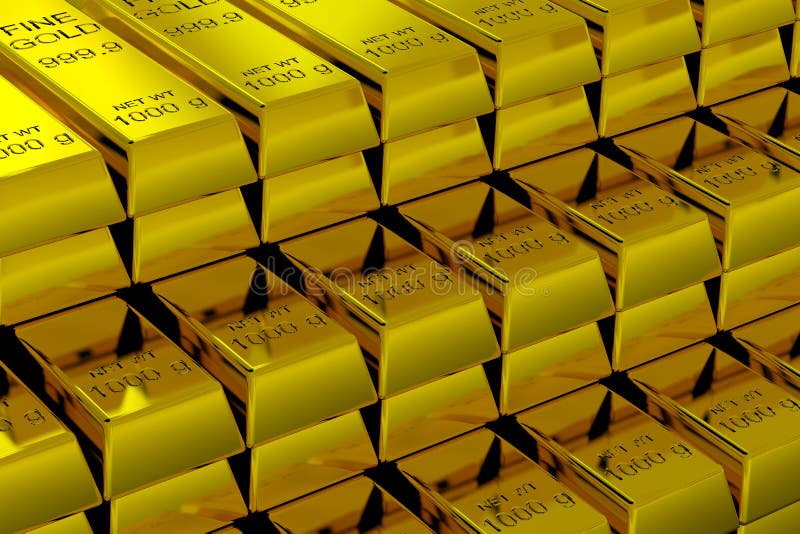 Gold Bars stock illustration. Illustration of fortune - 4216801