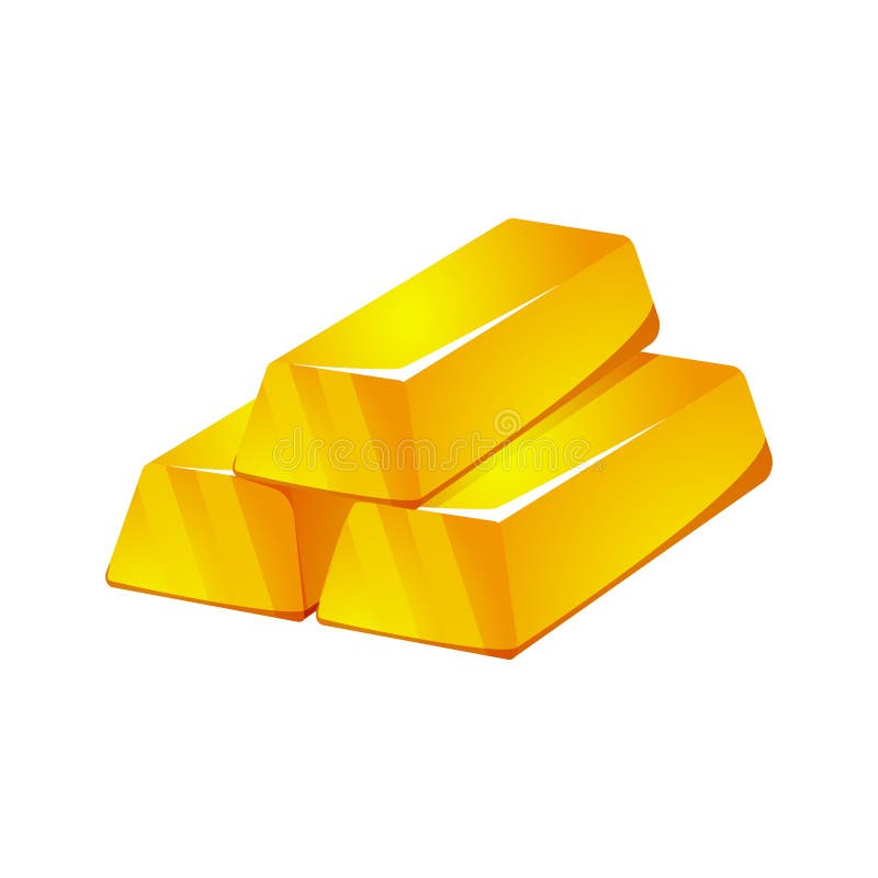 Gold Bars Game Composition stock vector. Illustration of sign 235783105