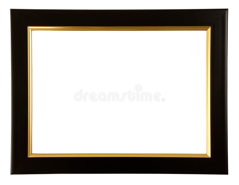 Gold and black color frame