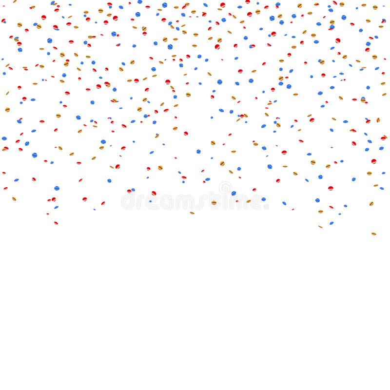 Gold blue red confetti background stock illustration Gold blue red confetti background stock illustration