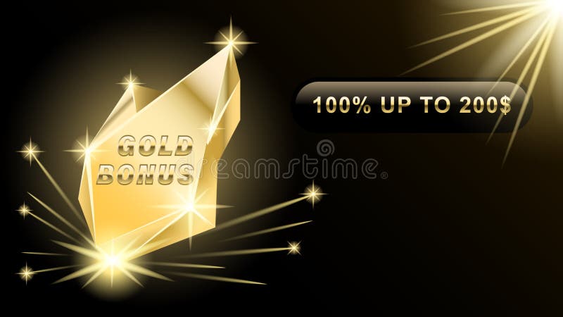 Gold Bonus Badge Stamp Stock Vector Illustration Of Medallion 131338820