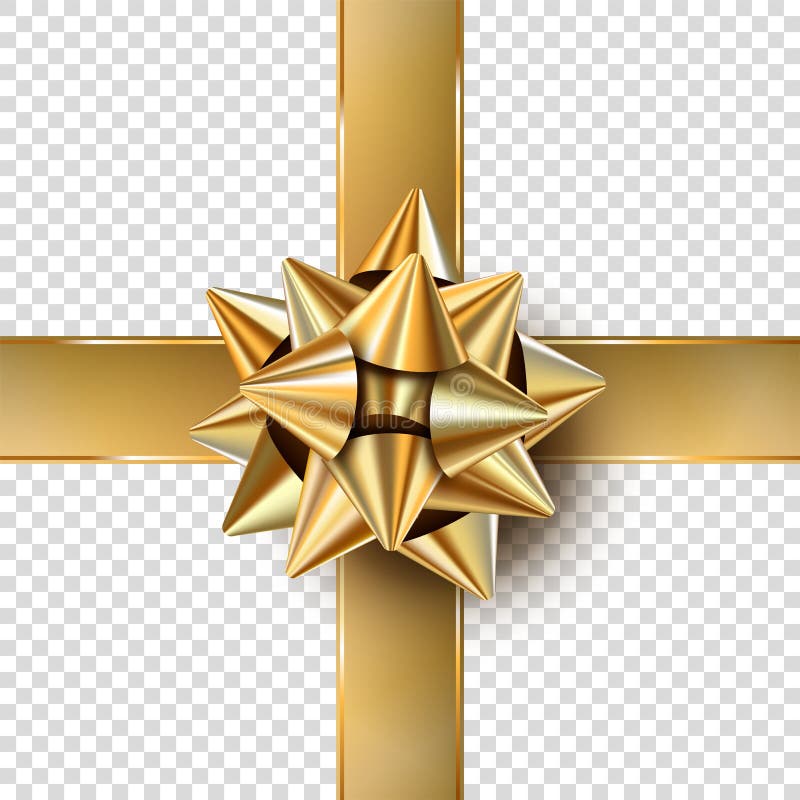Christmas Gift Gold Bow Vector Stock Illustrations 20,561 Christmas