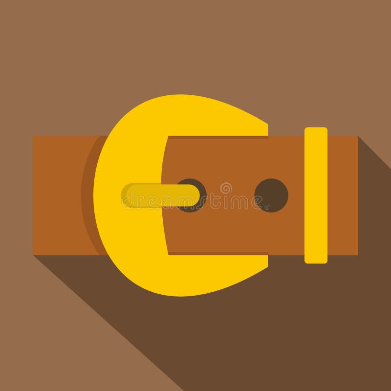 Gold Buckle Belt Icon Isolated Stock Vector Illustration of chrome