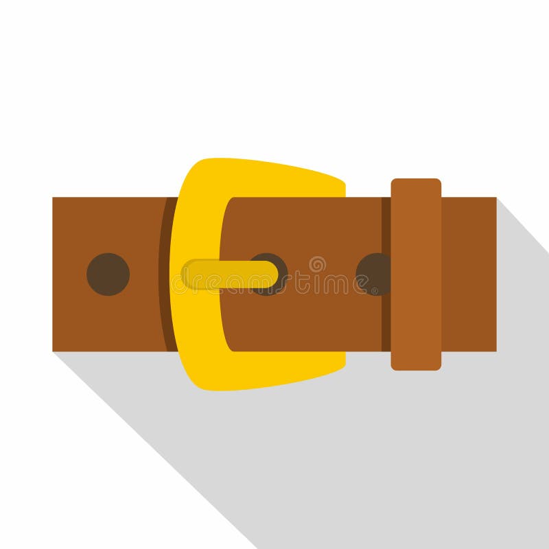 Gold Buckle Belt Icon Isolated Stock Vector - Illustration of chrome ...