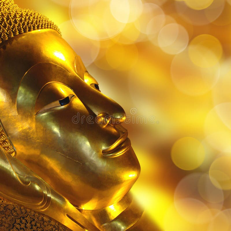 Gold Buddha face