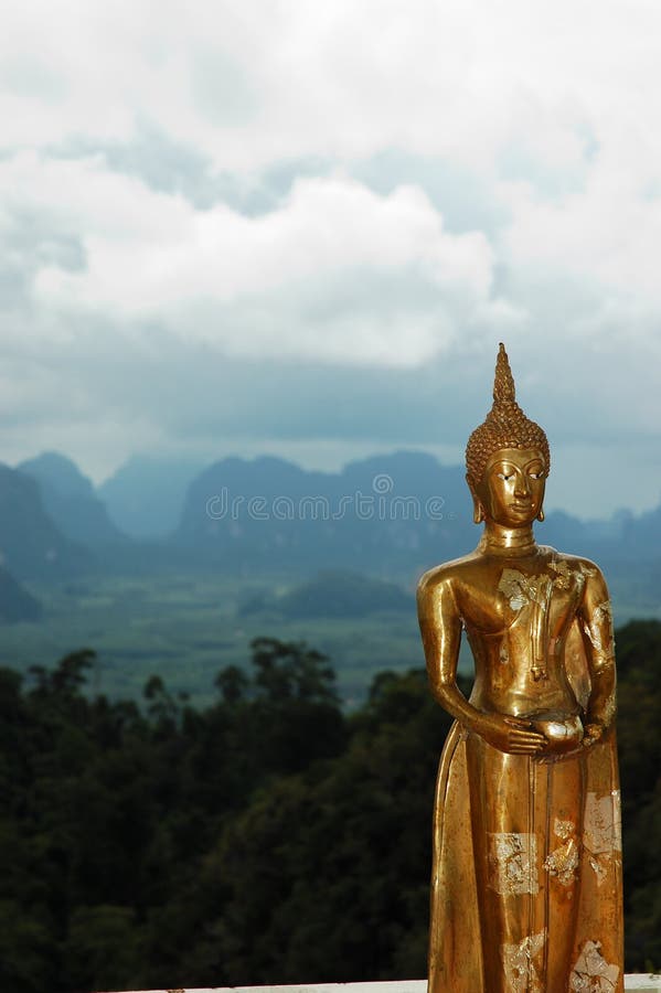 Gold Buddha Statue in Thailand